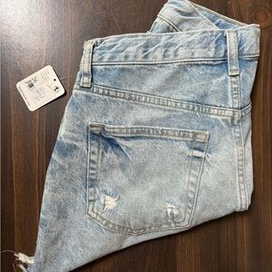 Free People Light Blue Jean Shorts